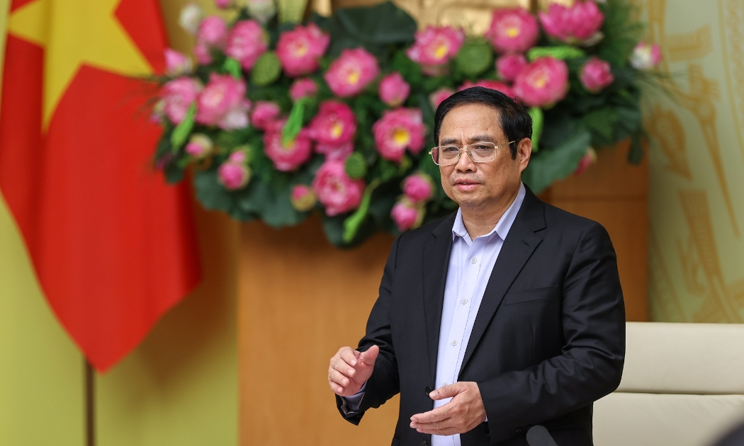 Thủ tướng Phạm Minh Chính phát biểu tại phiên họp - Ảnh: VGP