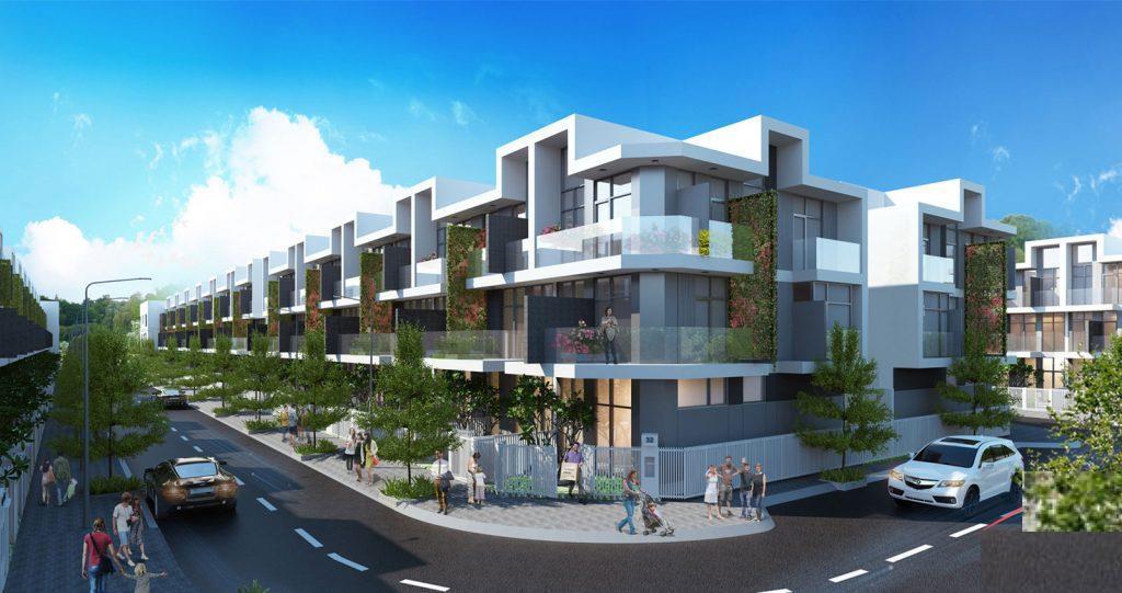 Phối cảnh dự án Khu dân cư Vạn Đạt Hóc Môn được các trang mua bán bất động sản rao bán.