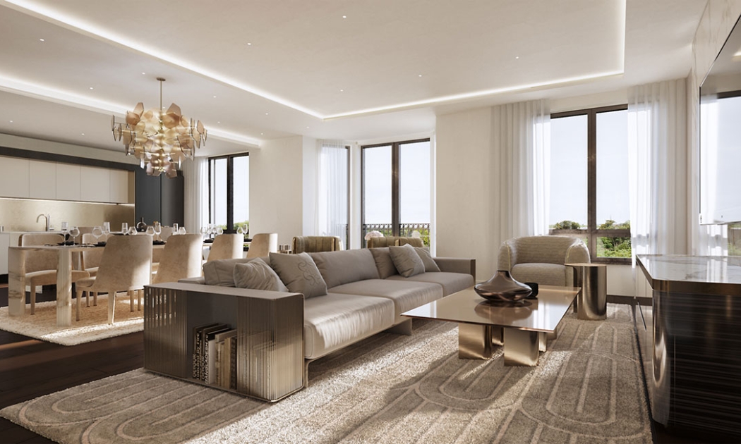 Phối cảnh dự án Elie Saab Residences Hyde Park. Ảnh: Elie Saab.