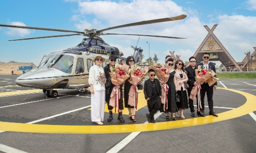 Trải nghiệm thượng lưu với dịch vụ bay trực thăng tại NovaWorld Ho Tram