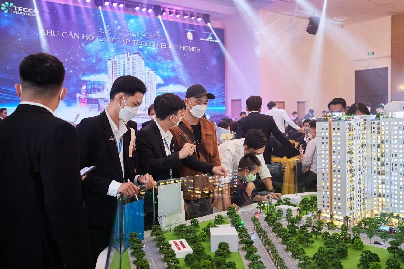 Các căn hộ 2 phòng ngủ và 3 phòng ngủ dành được nhiều sự quan tâm tại sự kiện.