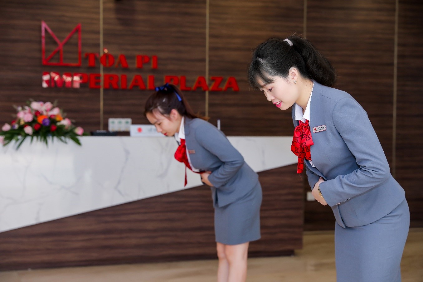 Văn hóa cúi chào Ojiri mỗi buổi sáng tại các dự án quản lý vận hành của Asahi Japan.