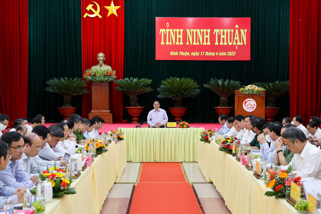 Thủ tướng phát biểu tại buổi làm việc - Ảnh: VGP