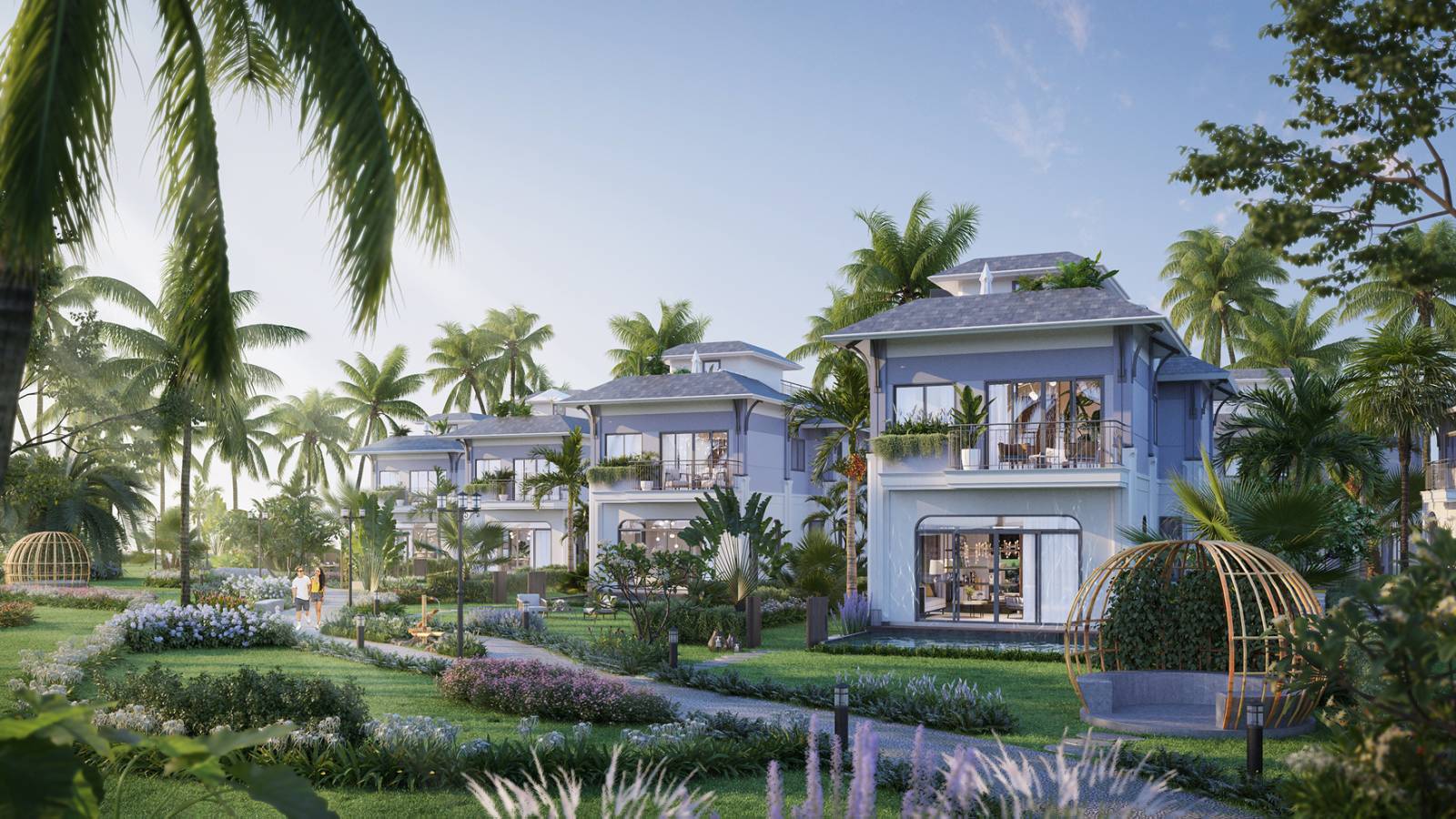 Phối cảnh ph&acirc;n khu Wyndham Garden Sonasea V&acirc;n Đồn.