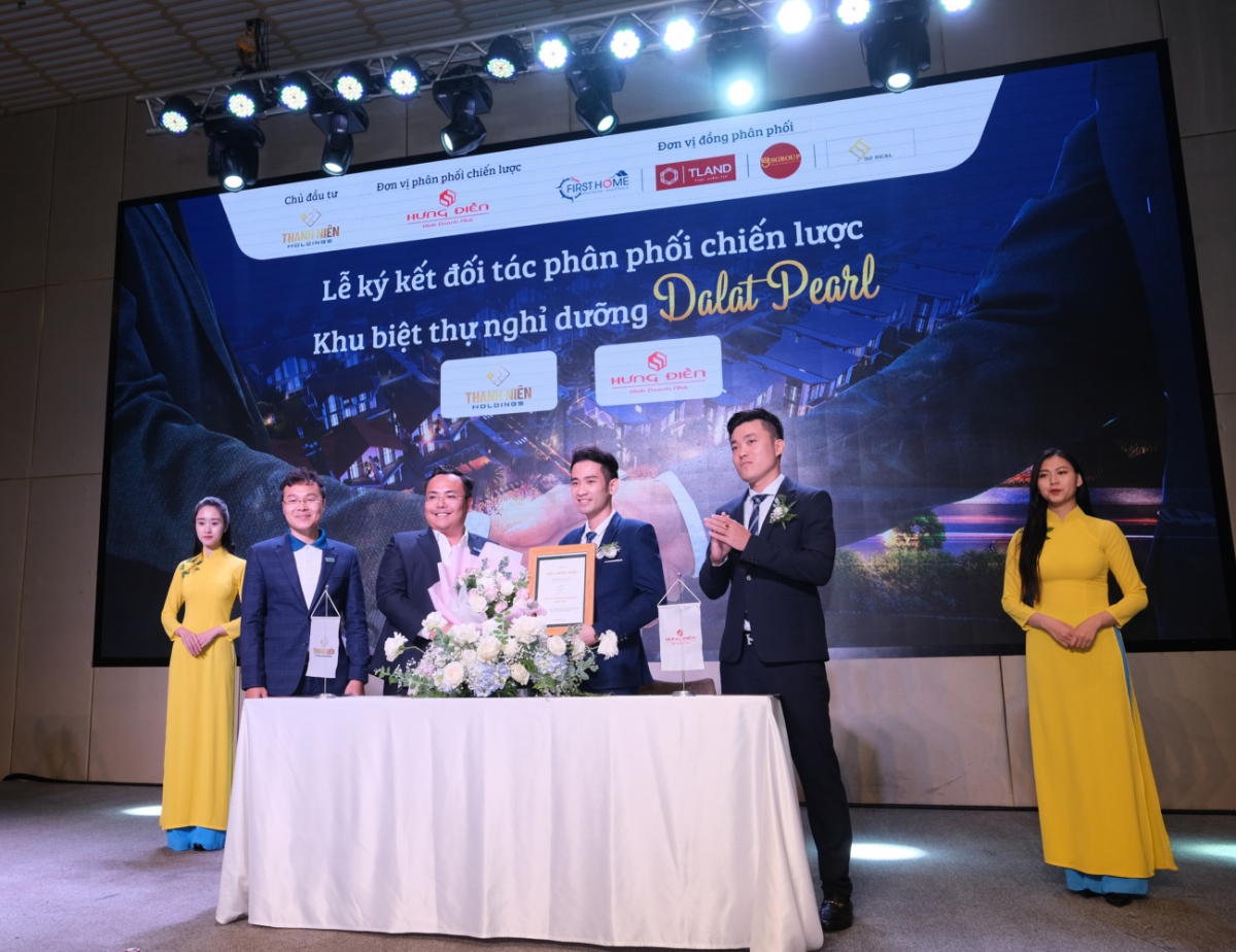 Lễ ký kết hợp tác chiến lược khu biệt thự nghỉ dưỡng Dalat Pearl.