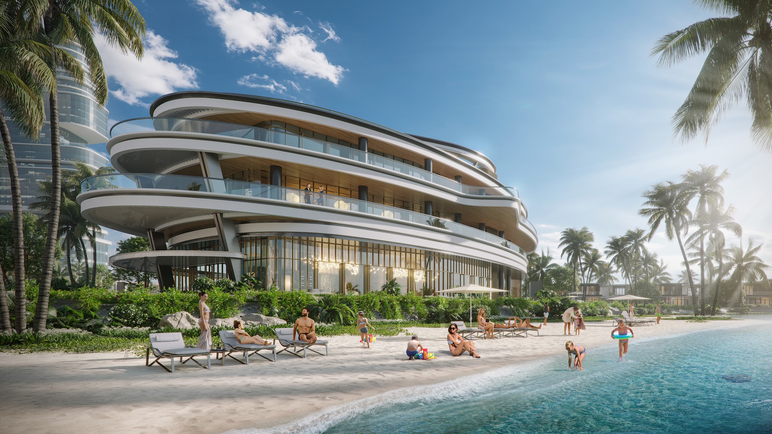 Tòa Main-building Super Yacht của Gran Meliá Nha Trang lấy cảm hứng từ siêu du thuyền thượng hạng, cũng là nơi tọa lạc của nhà hàng Michelin - Hispania Nha Trang. 