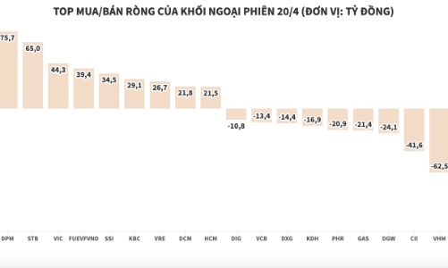 Thị trường càng giảm sâu, khối ngoại càng tăng lực mua ròng