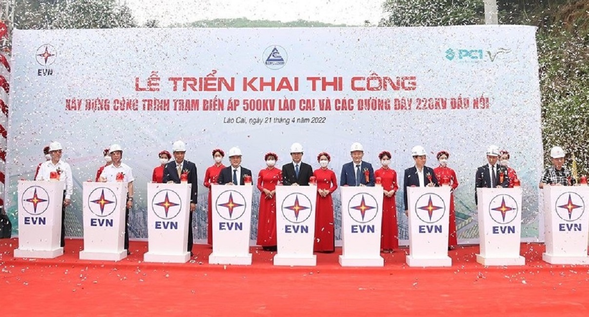 Lễ khởi công công trình Trạm biến áp 500kV Lào Cai và các đường dây 220kV đấu nối.