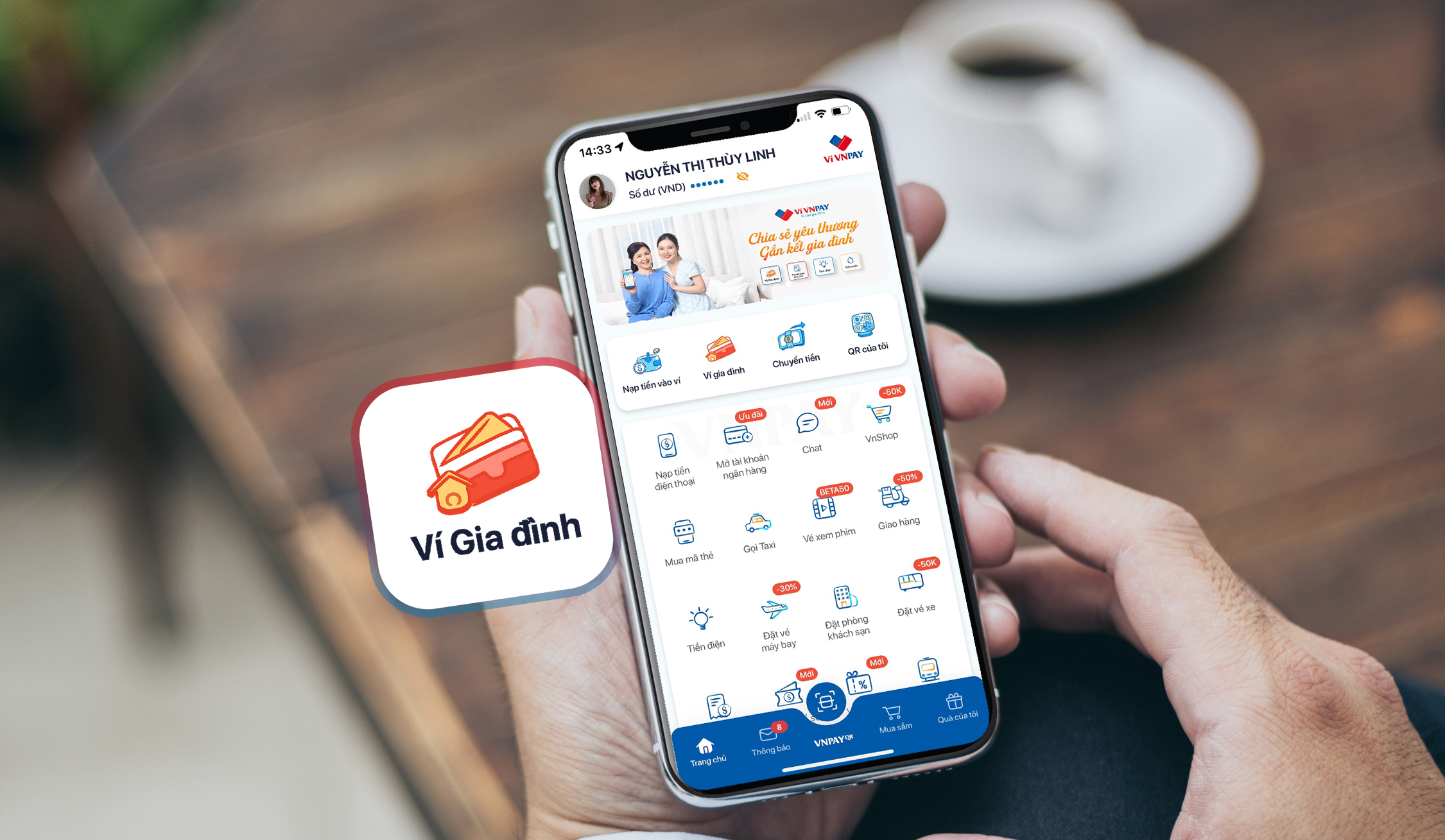 Trải nghiệm hệ sinh thái thanh toán của ví điện tử VNPAY.