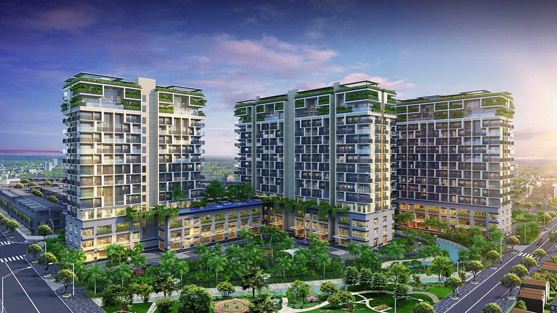 Phối cảnh dự án Fiato Premier tại trung tâm thành phố Thủ Đức.