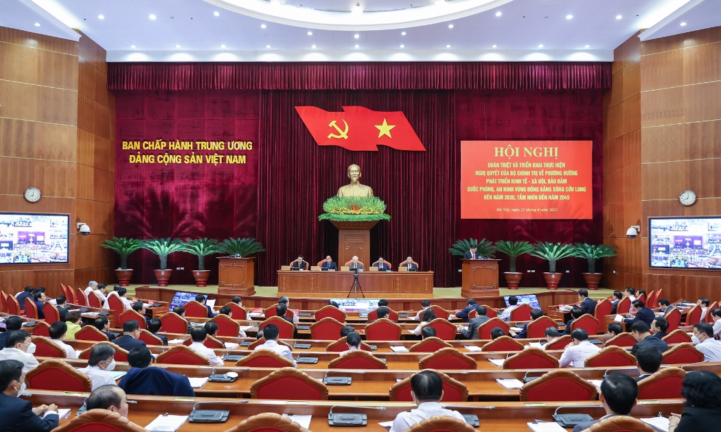 Hội nghị toàn quốc về phát triển Vùng Đồng bằng sông Cứu Long do Bộ Chính trị, Ban Bí thư tổ chức - Ảnh: VGP