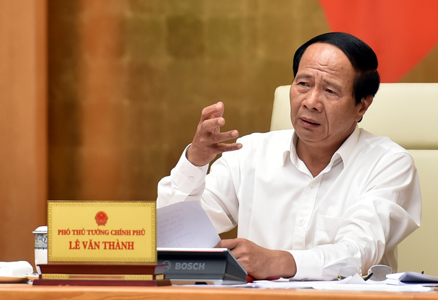Ph&oacute; Thủ tướng L&ecirc; Văn Th&agrave;nh chủ tr&igrave; cuộc họp. Ảnh: VGP.