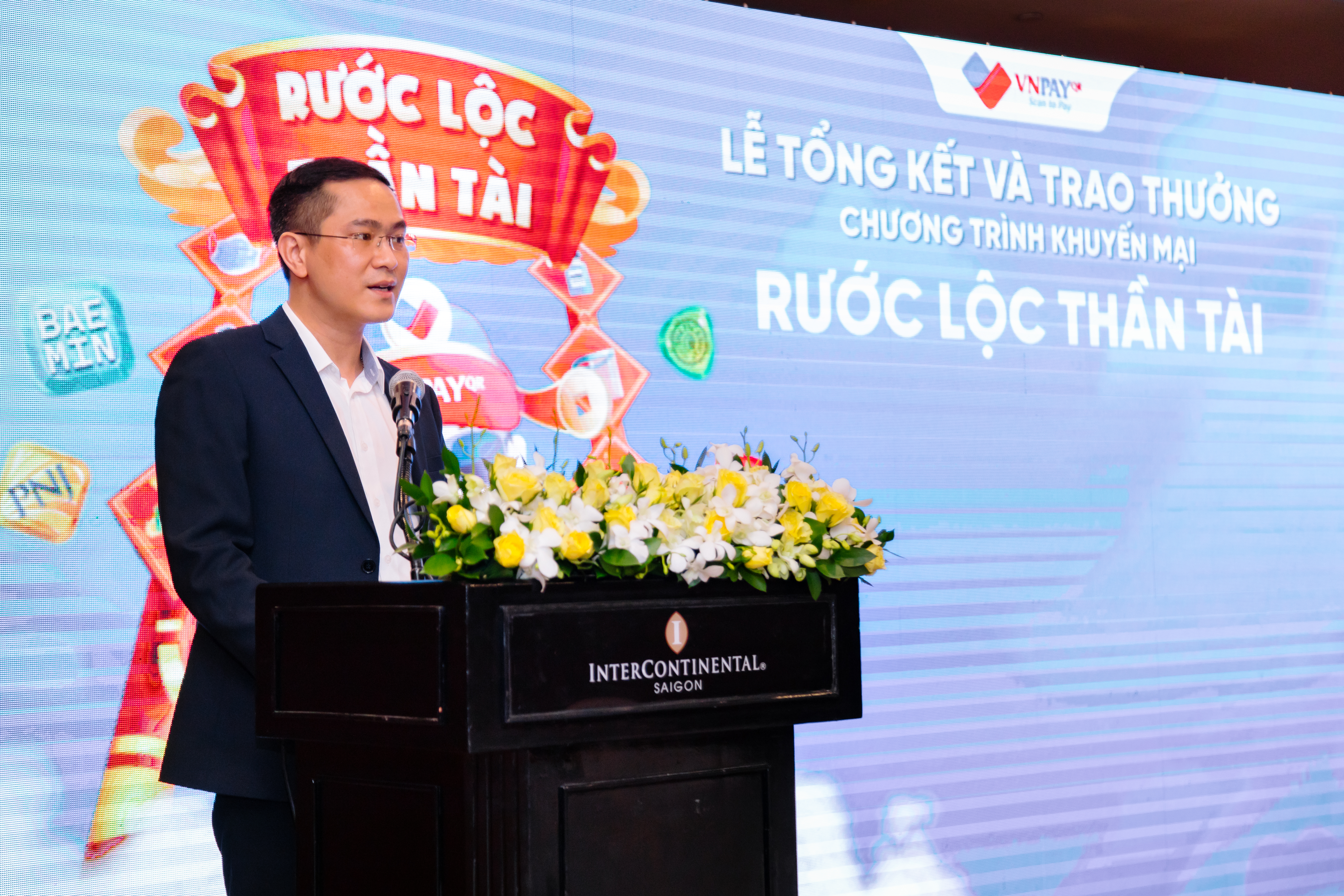 Đại diện VNPAY-QR chia sẻ tại Lễ trao giải.