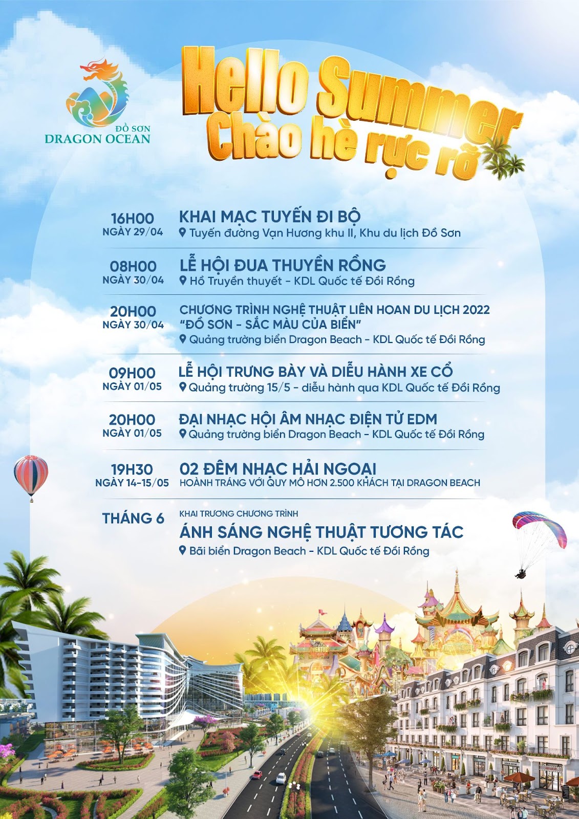 Loạt chuỗi sự kiện sắp diễn ra tại Đồ Sơn v&agrave;o dịp h&egrave; năm 2022.