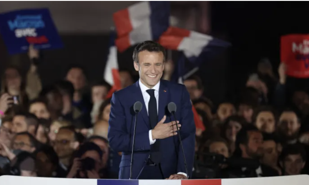 Ông Emmanuel Macron giành chiến thắng trong cuộc bầu cử Tổng thống Pháp ngày 24/4 - Ảnh: Getty/CNBC.