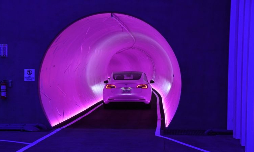 Một đường hầm Loop do The Boring Company xây dựng - Ảnh: TechCrunch.