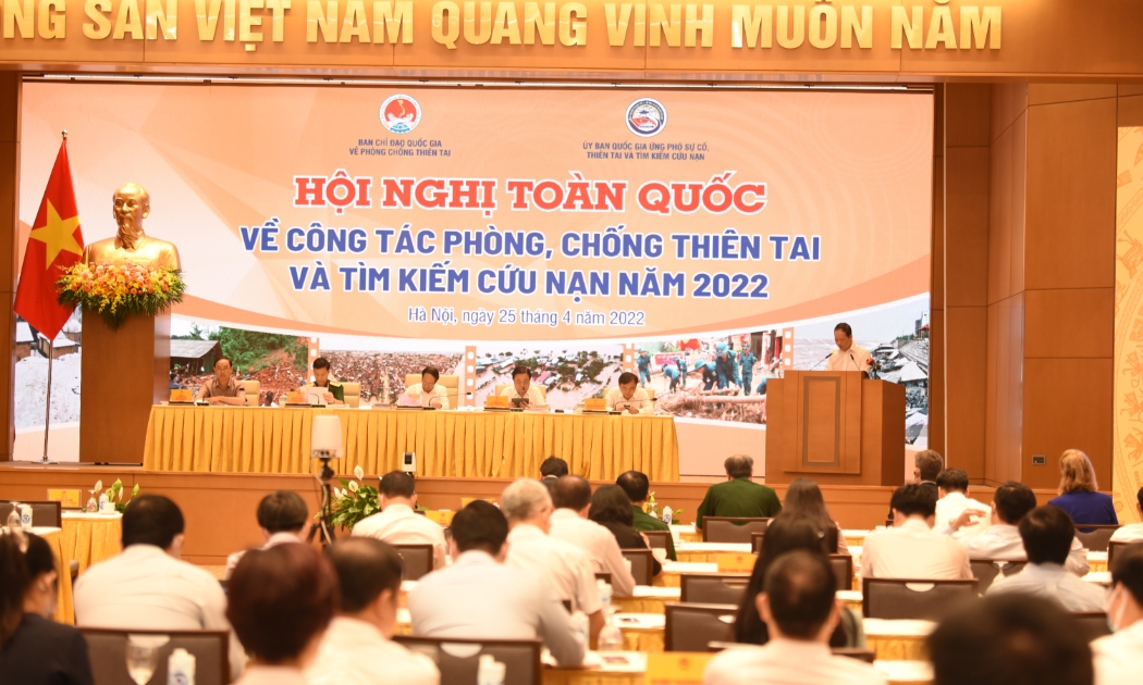 Điểm cầu hội nghị tại trụ sở Chính phủ.
