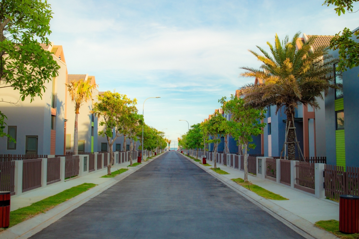 Dãy “second home” hướng biển tại dự án NovaWorld Ho Tram.