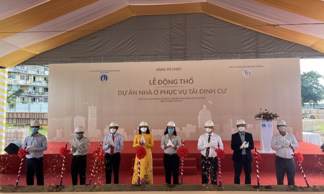 Lễ động thổ dự án nhà ở tái định cư cho người dân Cư xá Thanh Đa