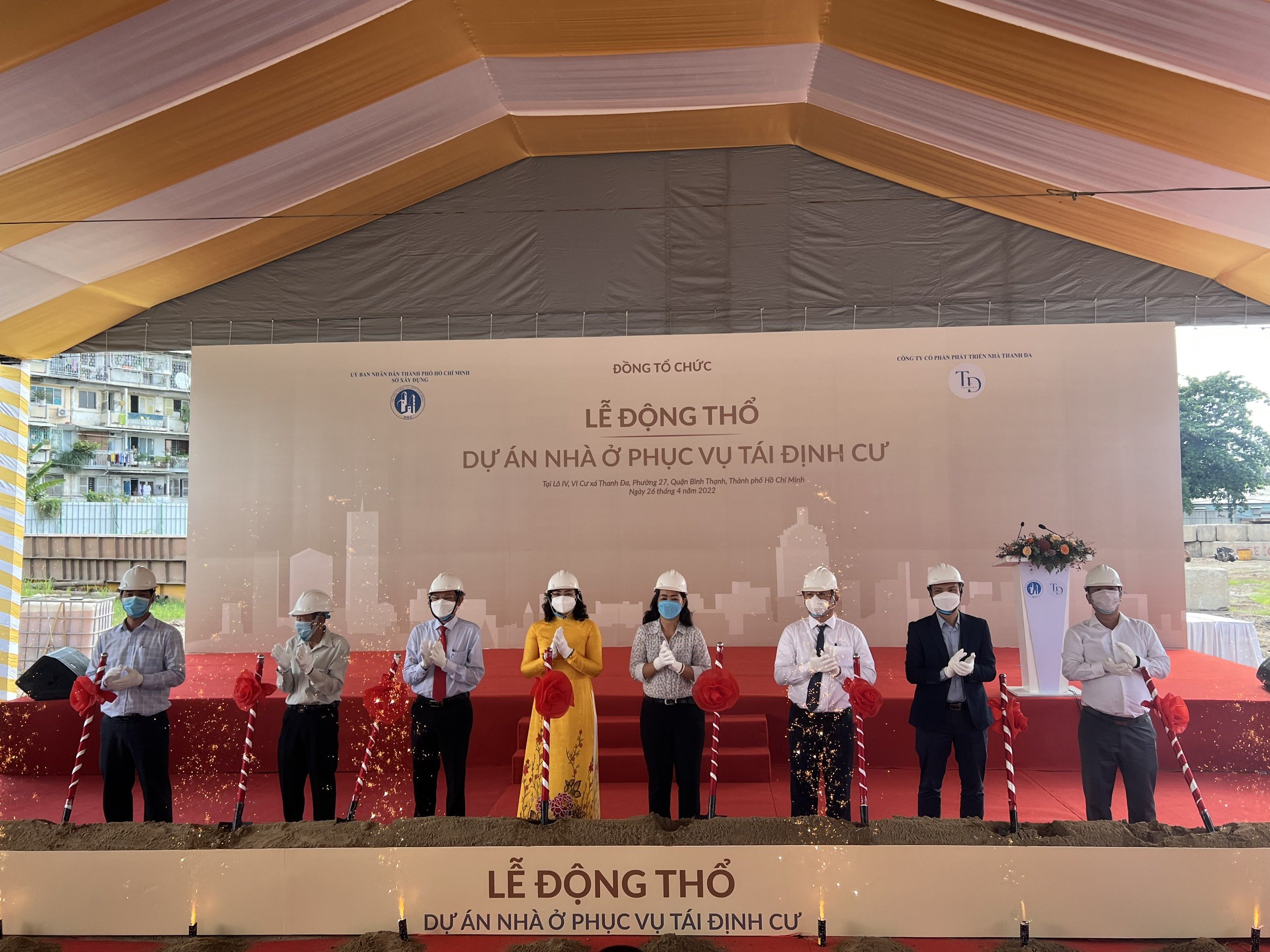 Lễ động thổ dự án nhà ở tái định cư cho người dân Cư xá Thanh Đa