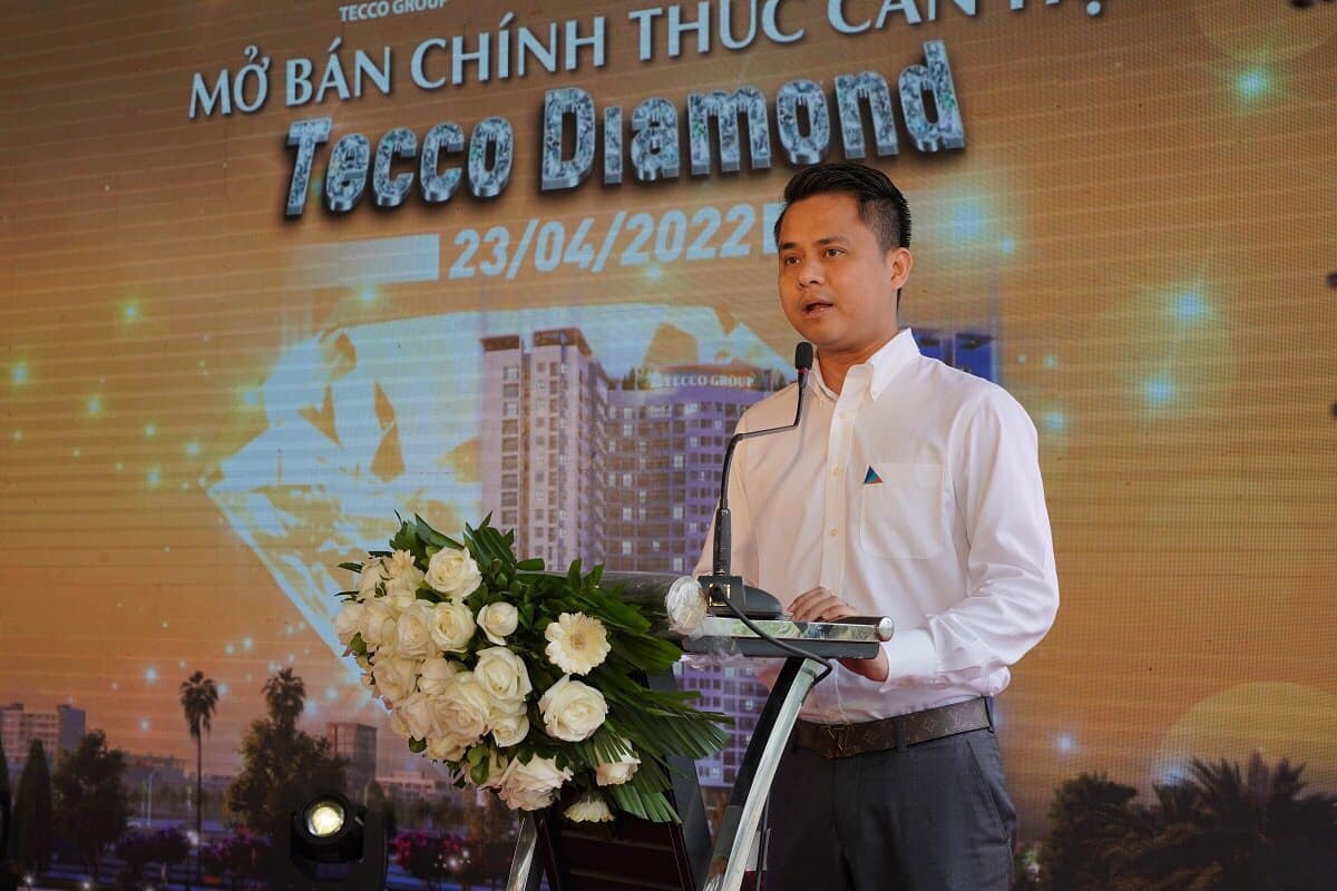 Ông Đinh Quang Tuấn - Phó Tổng giám đốc khối Kinh doanh và Tiếp thị Đất Xanh Miền Bắc nhận định Tecco Diamond là sự lựa chọn căn hộ lý tưởng trong khu vực thời điểm này.