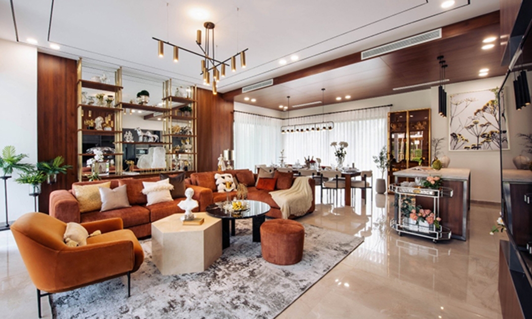Villa thương mại 10mx20m, một trệt 2 lầu, thiết kế hiện đại với 3 mặt kính vừa tiện để kinh doanh vừa thích hợp nghỉ dưỡng.