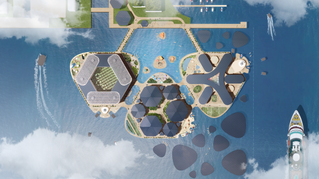 Mỗi phần của th&agrave;nh phố được thiết kế cho c&aacute;c mục đ&iacute;ch sử dụng cụ thể như kh&ocirc;ng gian sống, cơ sở nghi&ecirc;n cứu, nơi ở&hellip; -&nbsp;Ảnh: Oceanix, BIG-Bjarke Ingels Group