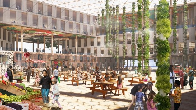 Oceanix Busan dự kiến sẽ l&agrave; nơi sinh sống của 12.000 d&acirc;n...