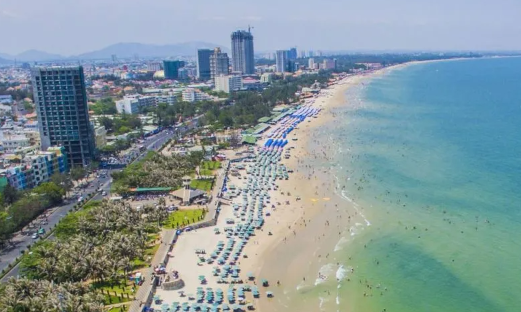 Bãi biển tại TP. Vũng Tàu, tỉnh Bà Rịa - Vũng Tàu.