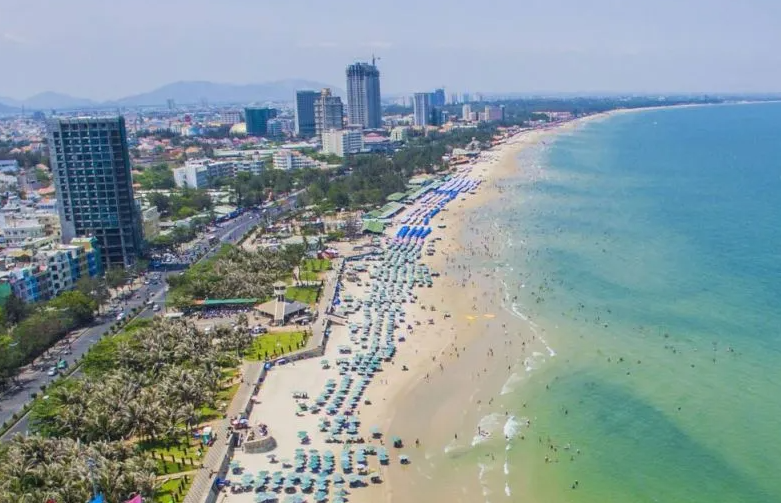 Bãi biển tại TP. Vũng Tàu, tỉnh Bà Rịa - Vũng Tàu.