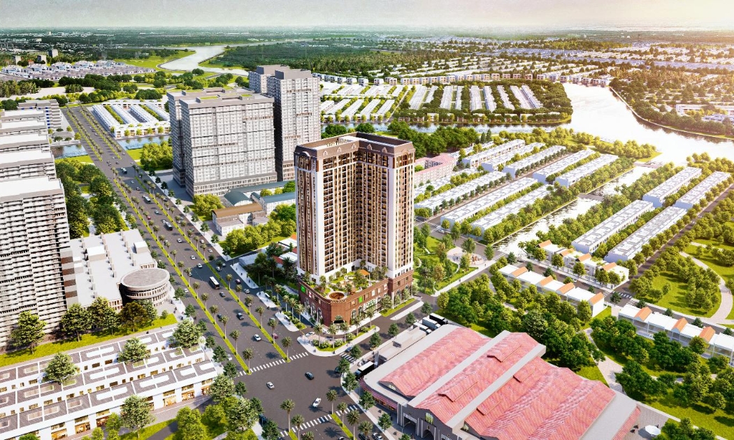 Viva Plaza có kiến trúc hình chữ V nổi bật trên đại lộ Nguyễn Lương Bằng, liền kề khu đô thị Phú Mỹ Hưng nhưng mức giá tốt nhất quận 7 (www.viva-plaza.vn).