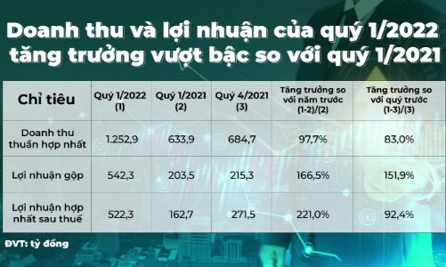 Bamboo Capital (BCG) lãi quý 1 đạt 522 tỷ, tăng trưởng 221% so với cùng kỳ