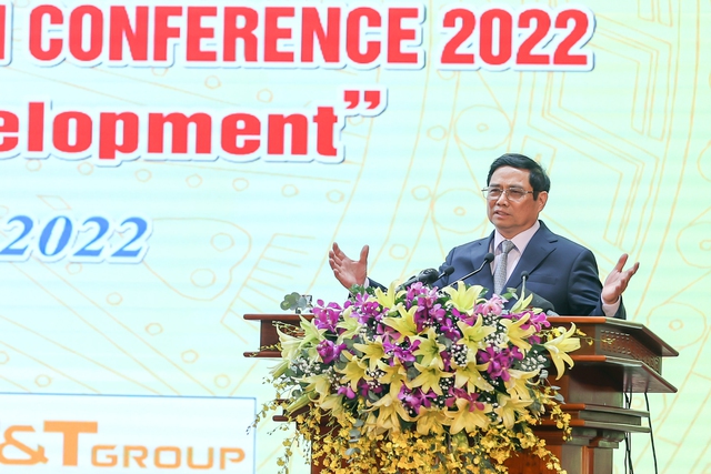 Thủ tướng Phạm Minh Ch&iacute;nh ph&aacute;t biểu tại sự kiện - Ảnh: VGP