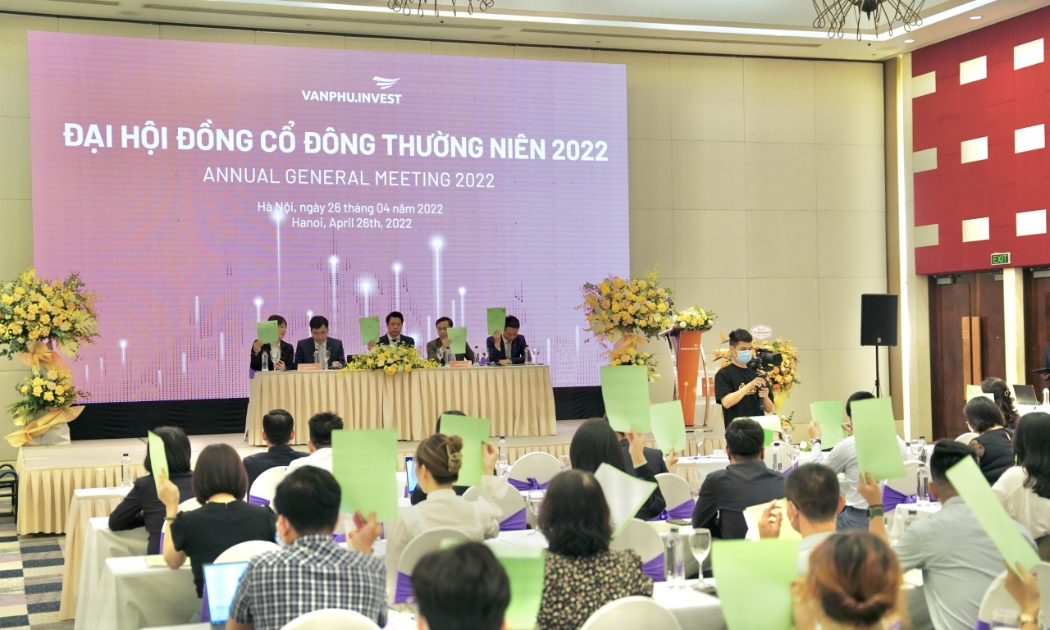 Toàn cảnh đại hội cổ đông thường niên 2022 của Văn Phú – Invest (Ảnh: VPI).
