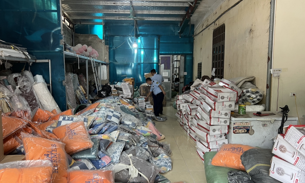 Kho hàng hóa không có hóa đơn, chứng từ vừa bị cơ quan chức năng phát hiện, bắt giữ tại Thanh Hóa
