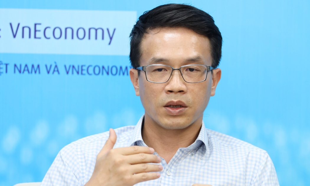 Ông Khổng Phan Đức, Chủ tịch HĐTV VietinBank Capital phát biểu tại toạ đàm. Ảnh: Chu Xuân Khoa.