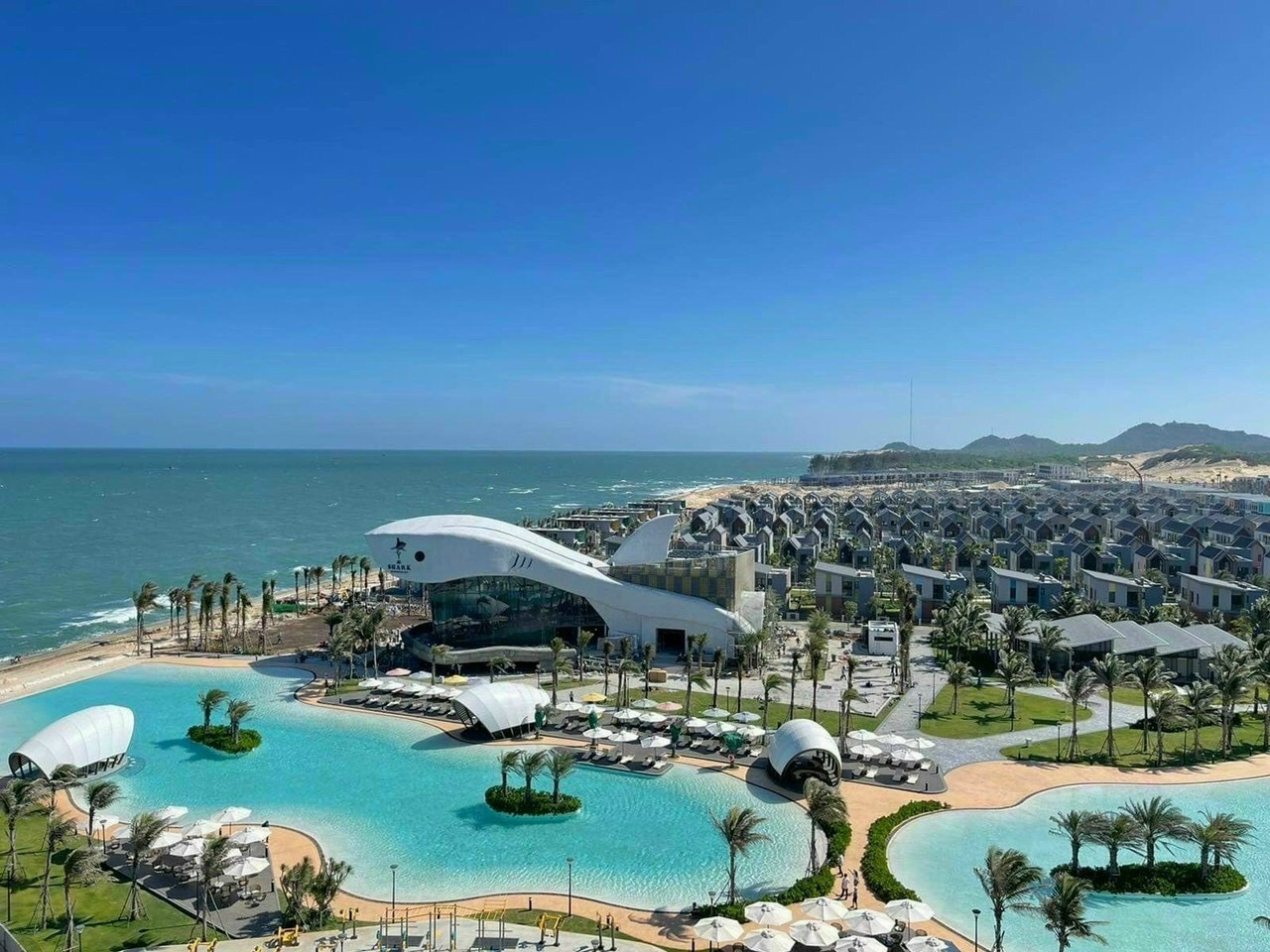 Các nhà hàng thuộc Nova FnB tại NovaWorld Ho Tram chuẩn bị đưa vào vận hành. (Ảnh thực tế tháng 4/2022).