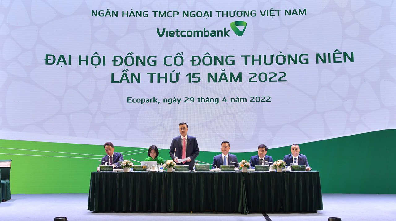 Toàn cảnh Đại hội cổ đông Vietcombank.