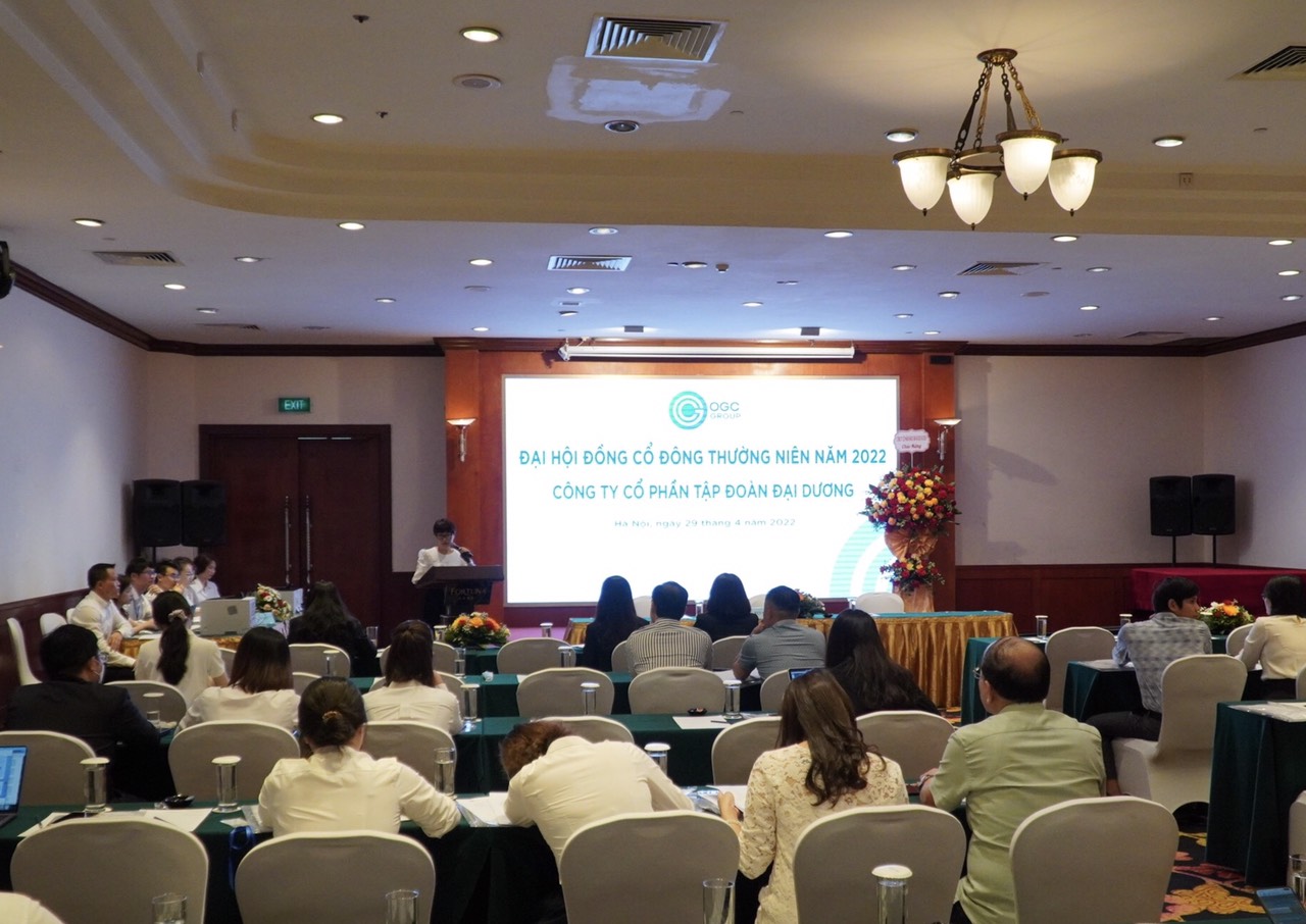 Đại hội cổ đông OGC tổ chức thành công vào sáng ngày 29/4/2022.