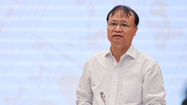 Thứ trưởng Bộ Công Thương Đỗ Thắng Hải tại họp báo - Ảnh: VGP