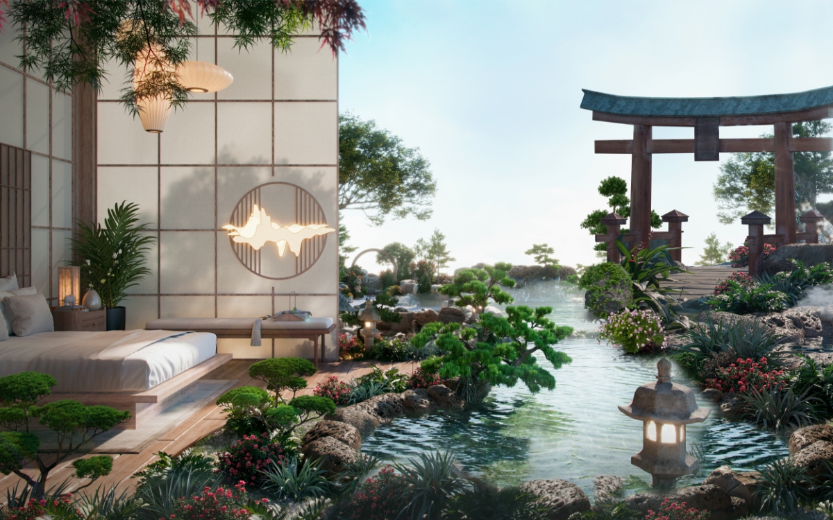 Cư dân Shizen Home sẽ được trải nghiệm liệu trình khoáng nóng trị liệu chuyên sâu với sự phục vụ từ nghệ thuật Omotenashi.