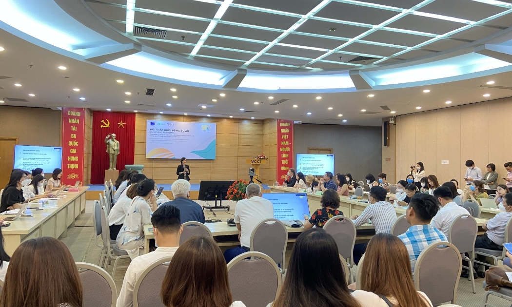 Toàn cảnh hội thảo “Tăng cường năng lực xuất khẩu cho doanh nghiệp vừa và nhỏ trong ngành hàng gia vị, rau quả Việt Nam