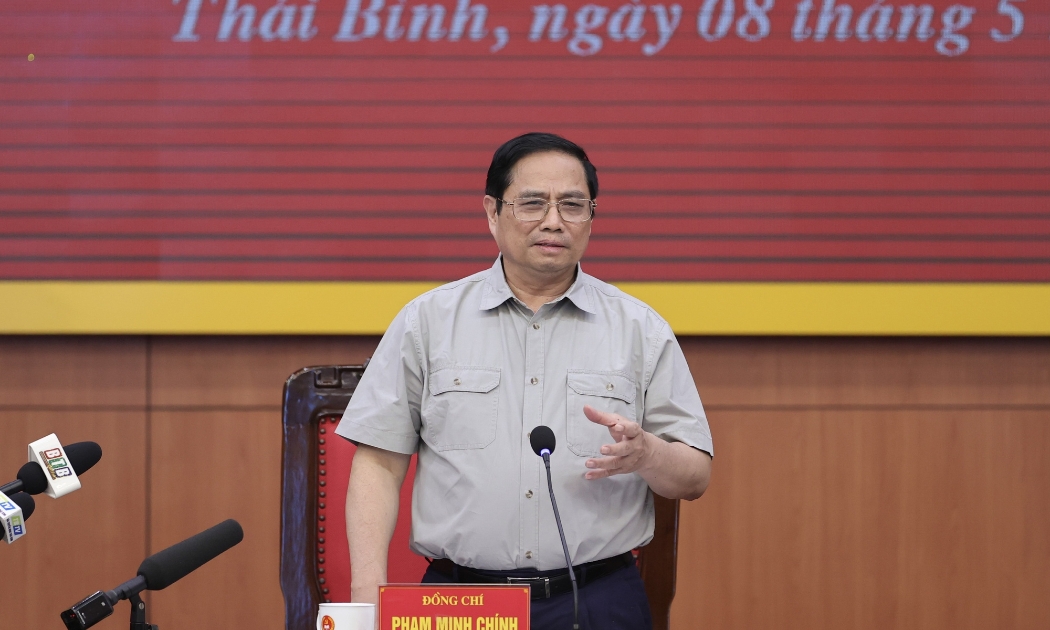 Thủ tướng Phạm Minh Chính phát biểu tại buổi làm việc - Ảnh: VGP