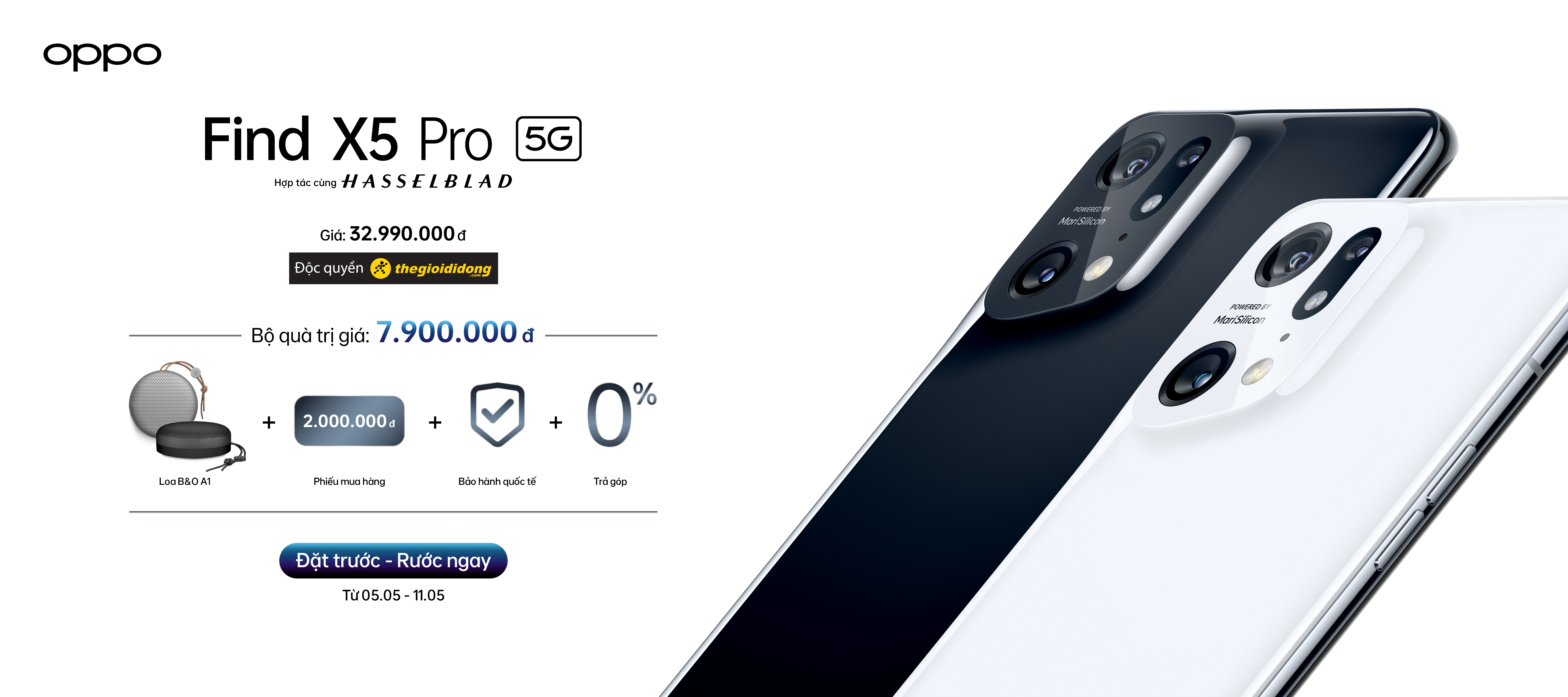 Hội tụ hệ thống camera tiên tiến nên Find X5 Pro có giá khá cao, nhưng kèm quà tặng cũng “khủng”.