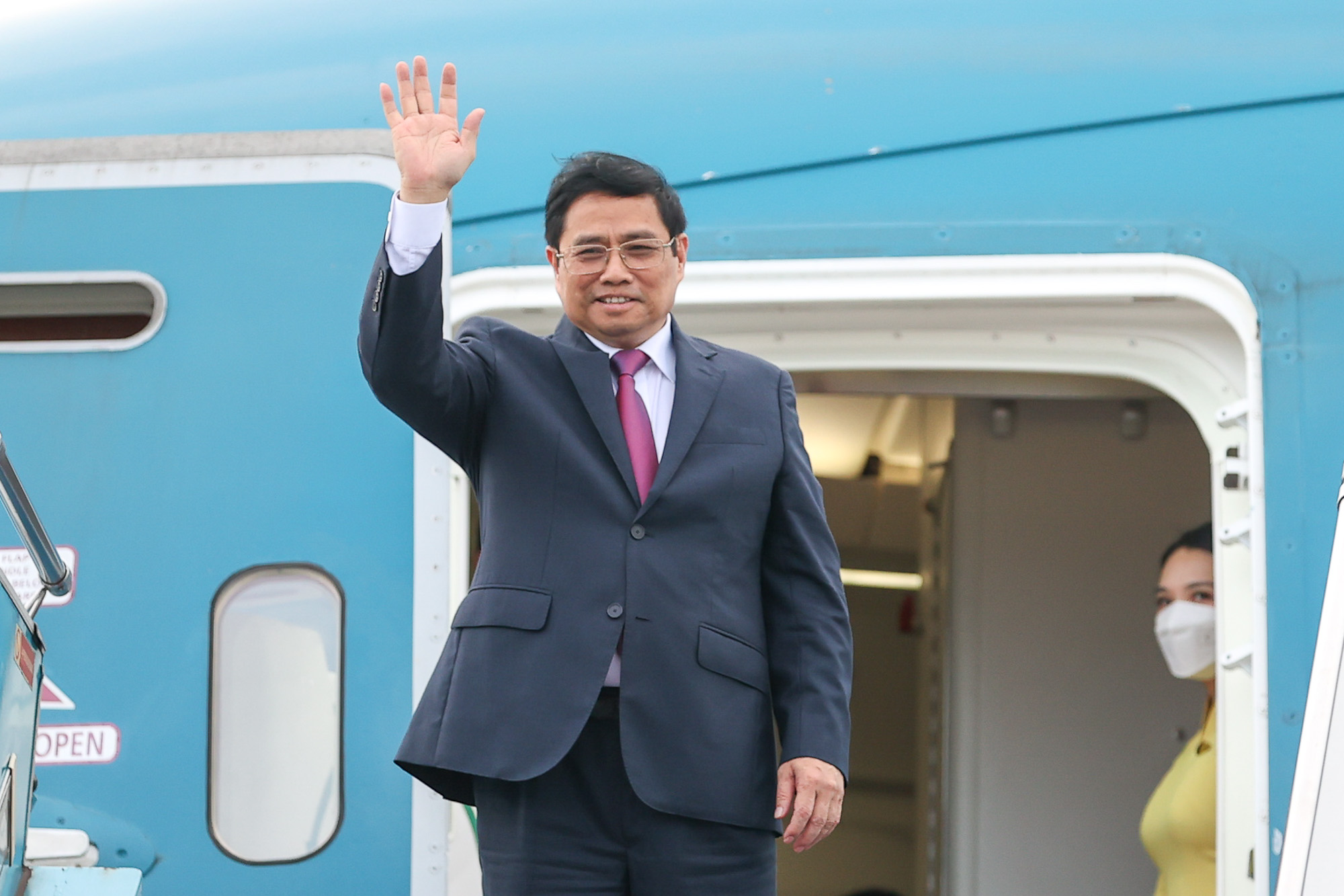 Thủ tướng Phạm Minh Chính lên đường sang Mỹ dự Hội nghị Cấp cao Đặc biệt ASEAN-Mỹ và làm việc tại Liên hợp quốc - Ảnh: VGP