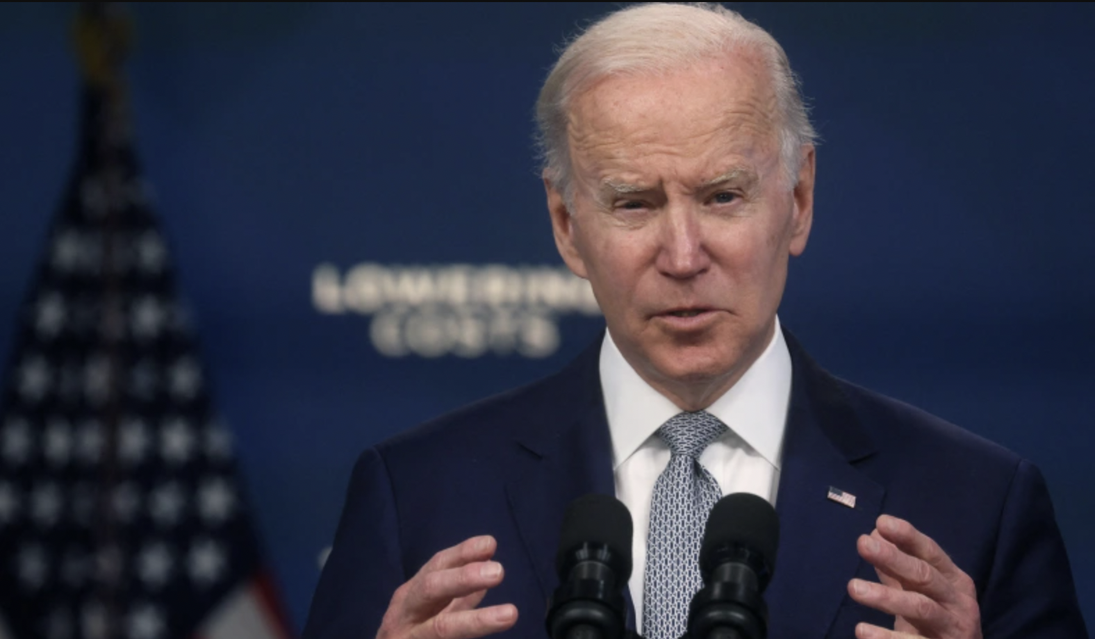Tổng thống Mỹ Joe Biden trong bài phát biểu ngày 10/5 - Ảnh: Reuters.