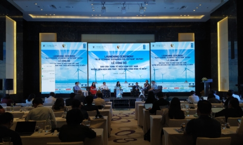 Công bố báo cáo về kinh tế biển, hướng đến kịch bản phát triển bền vững  