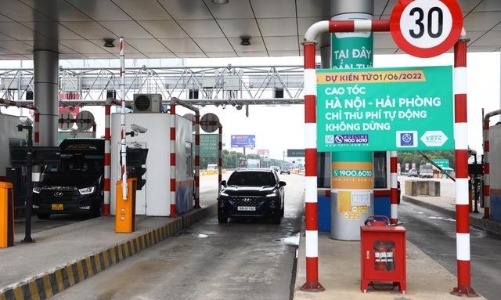 Cao tốc Hà Nội - Hải Phòng thu phí không dừng hoàn toàn từ ngày 1/6 