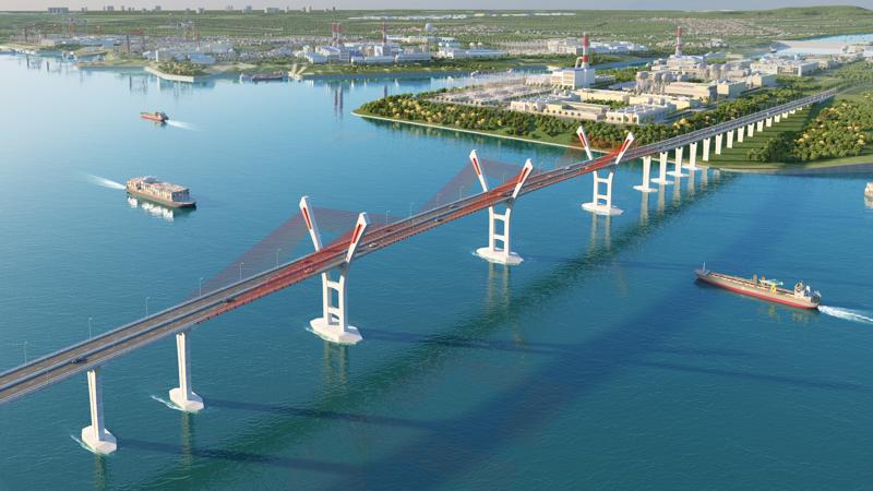 Cầu Bến Rừng nối huyện Thủy Nguyên của thành phố Hải Phòng