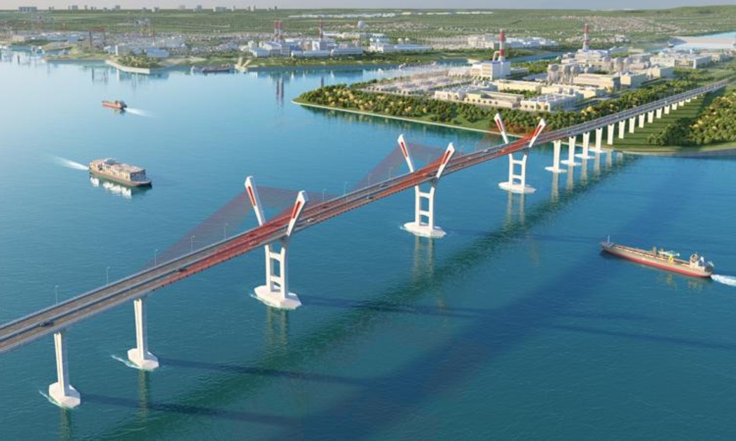 Cầu Bến Rừng nối huyện Thủy Nguyên của thành phố Hải Phòng